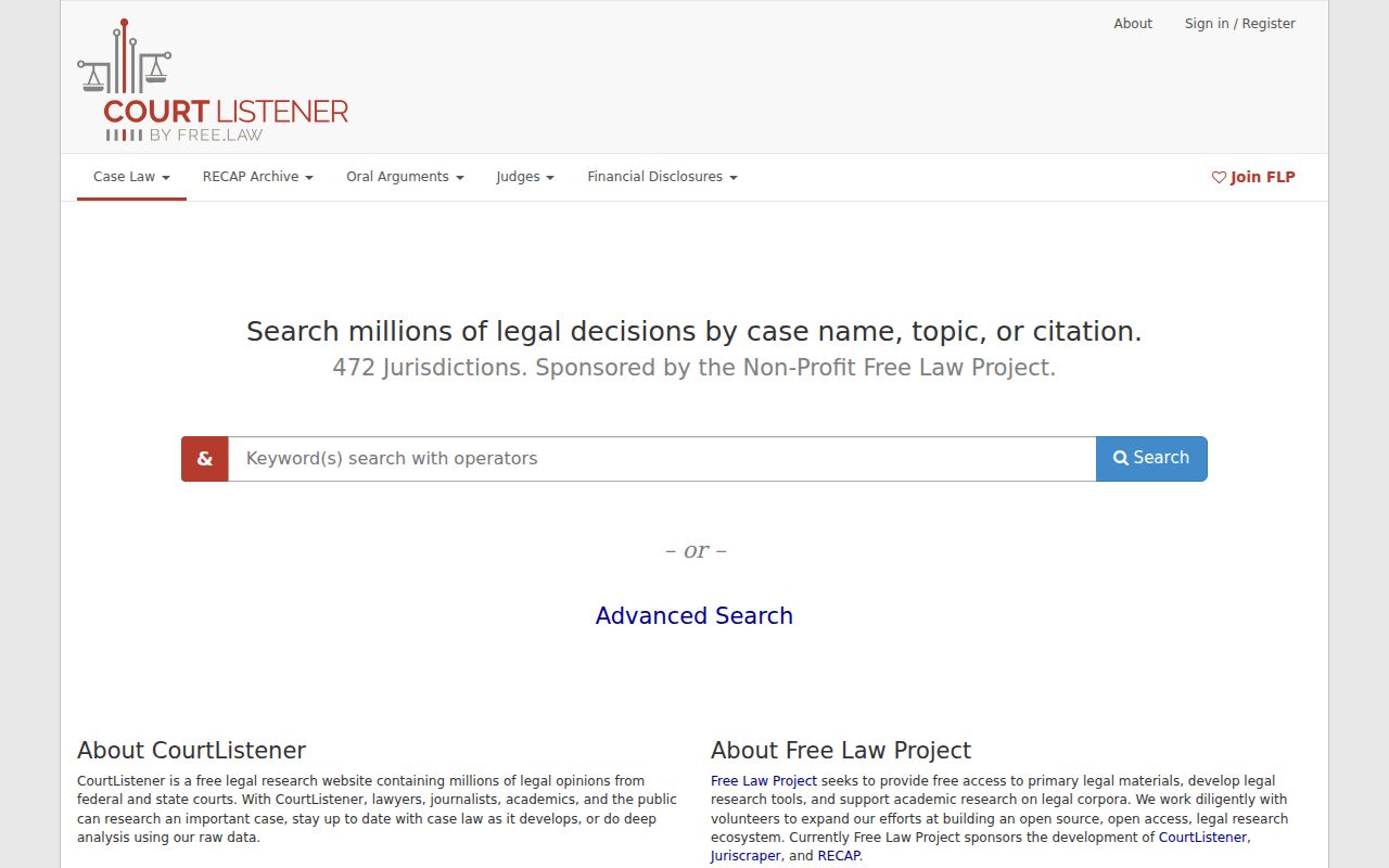 Boone County court docket comparison with CourtListener RECAP federal docket search interface